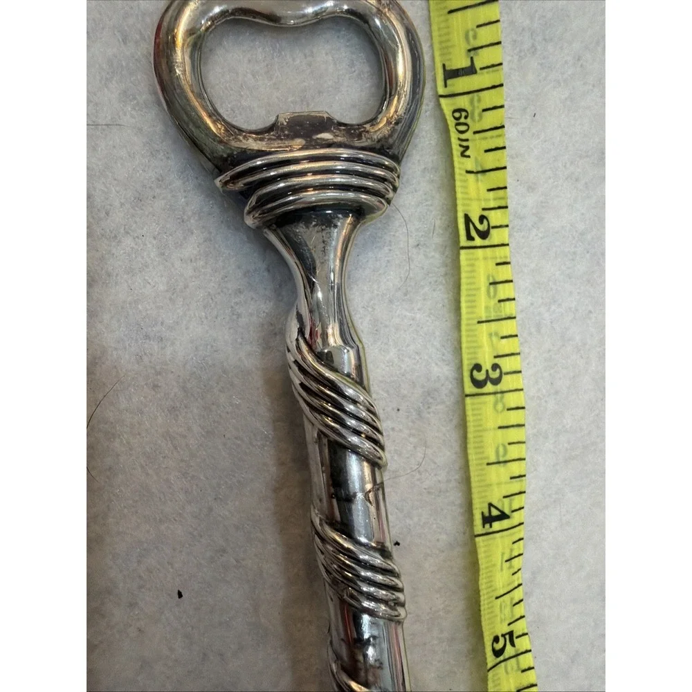 Neiman‎ Marcus's Silver Plated Jingle Bell Bottle Opener 6.5